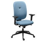 Office chair ALIA, fire-resistant fabric, synchronous mechanism, with or without armrests, height-adjustable backrest