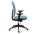 Office chair ALIA, fire-resistant fabric, synchronous mechanism, with or without armrests, height-adjustable backrest