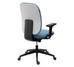 Office chair ALIA, fire-resistant fabric, synchronous mechanism, with or without armrests, height-adjustable backrest