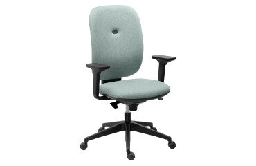 Office chair ALIA - fabric backrest - synchronous mechanism - with or without armrests - height-adjustable backrest