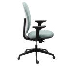 Chaise de bureau ALIA - dossier tissu - mécansime synchrone - avec ou sans accoudoirs - dossier réglable en hauteur