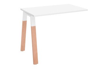 Hanging extension Ecla Manager 100 x 60 cm with undercarriage in white and finish in wood 