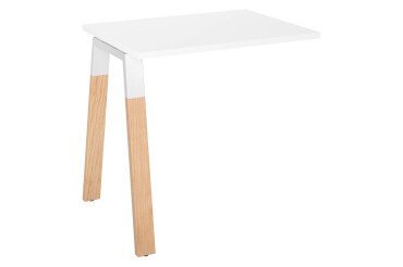 Retour pour bureau Ecla Métal-Bois de profondeur 80 cm