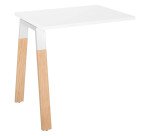 Retour pour bureau Ecla Métal-Bois de profondeur 80 cm