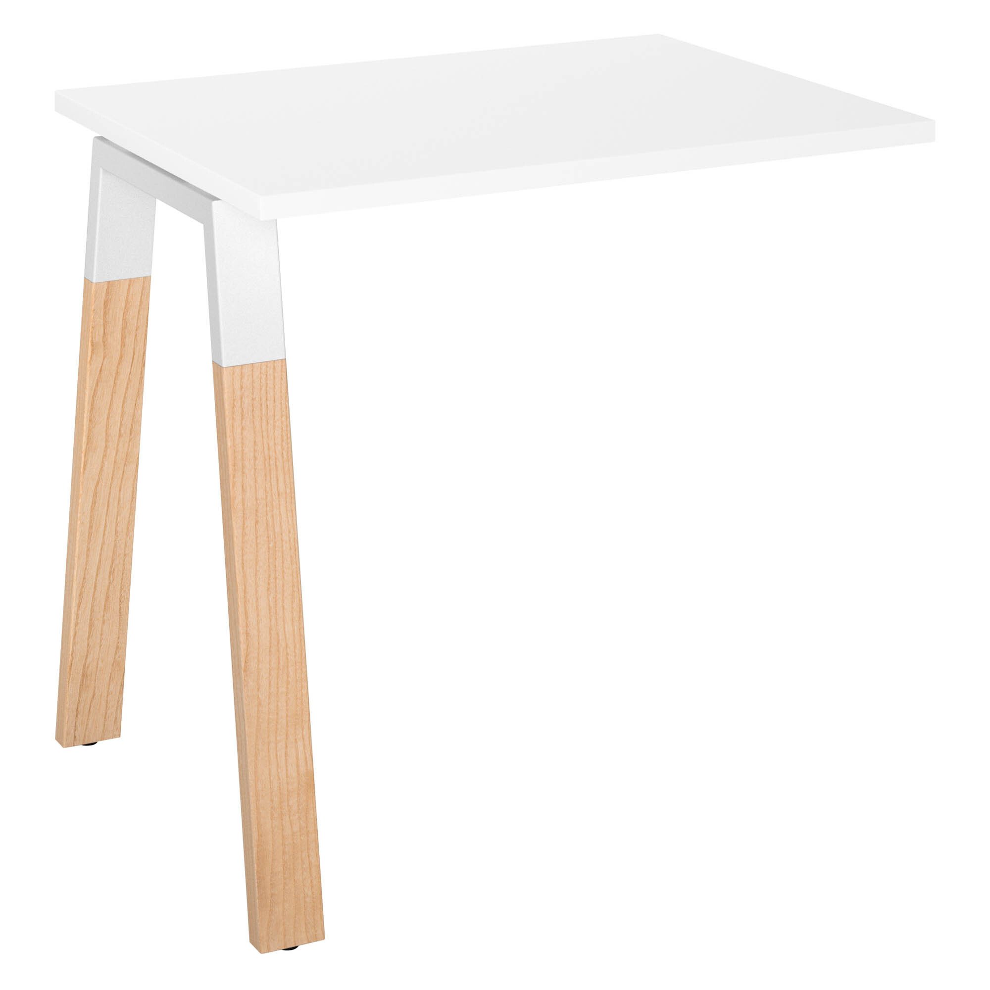 Retour pour bureau Ecla Métal-Bois de profondeur 80 cm
