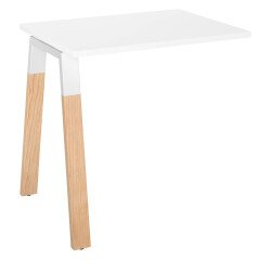 Retour pour bureau Ecla Métal-Bois de profondeur 80 cm