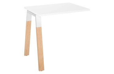 Retour pour bureau Ecla Métal-Bois de profondeur 80 cm