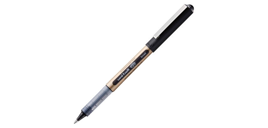 Roller balpen Uni Ball Eye met dopje punt 1 mm - brede lijn 