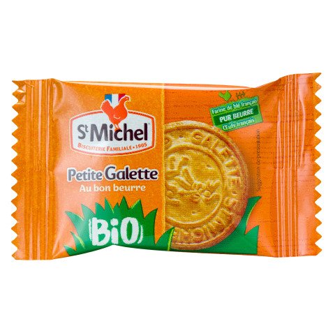 Petites galettes au bon beurre Bio St Michel - Carton de 400