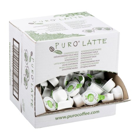 Concentrated milk Puro - box with 200 milk cups