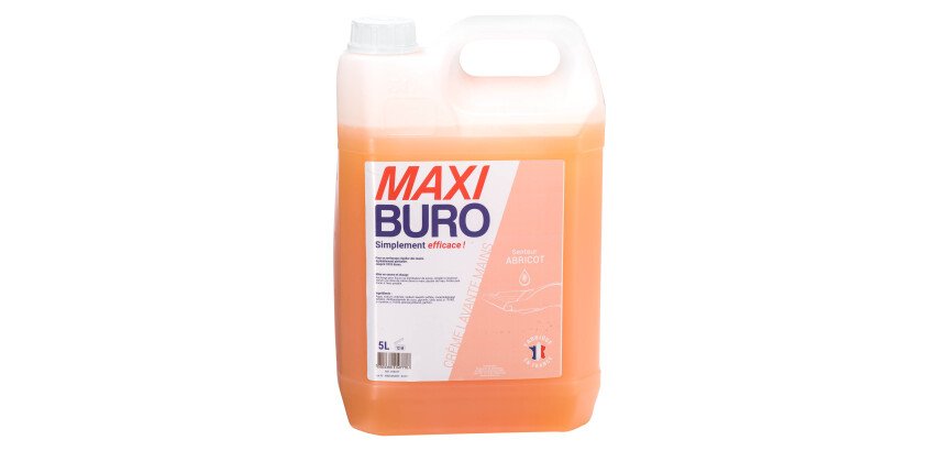 Crème lavante mains - parfum abricot - bidon de 5 L- Maxiburo