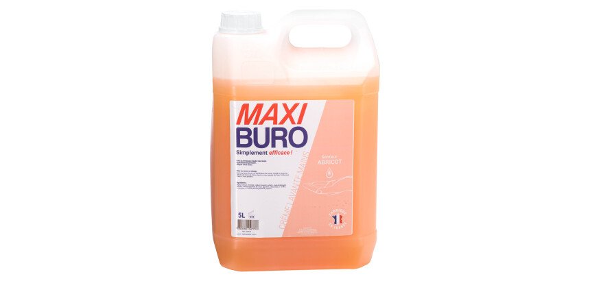 Crème lavante mains - parfum abricot - bidon de 5 L- Maxiburo
