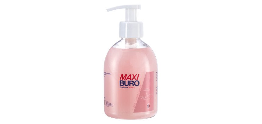 Crème lavante mains - parfum floral - flacon de 300 ml- Maxiburo