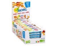 Reep droge vruchten en honing glutenvrij Bio Bjorg - Reep van 25 g