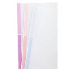 Dossier uñero A4 polipropileno 180 micras bicolor blanco-pastel  Tarifold - Paquete de 12