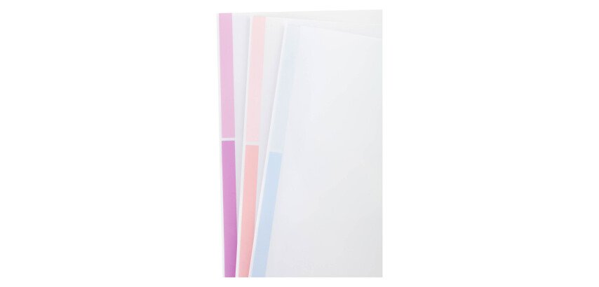 Dossier uñero A4 polipropileno 180 micras bicolor blanco-pastel  Tarifold - Paquete de 12