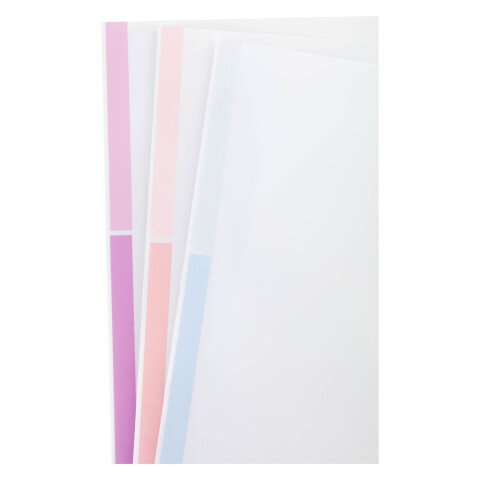 Dossier uñero A4 polipropileno 180 micras bicolor blanco-pastel Tarifold - Paquete de 12