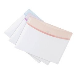 Sobres plásticos portafolios A4 Color Dream colores pasteles surtidos Pack de 6 