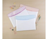 Sobres plásticos portafolios A4 Color Dream colores pasteles surtidos Pack de 6 
