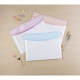 Sobres plásticos portafolios A4 Color Dream colores pasteles surtidos Pack de 6 