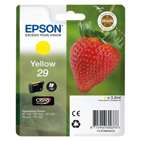 Epson 29 cartucho original Amarillo (180 páginas)
