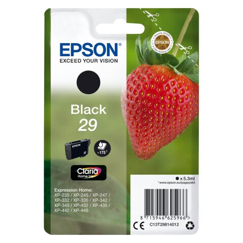 Epson 29 cartucho original negro (175 páginas)