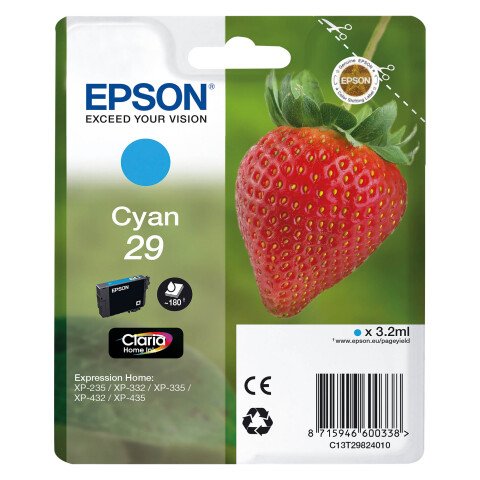 Epson 29 cartucho original Cian (180 páginas)