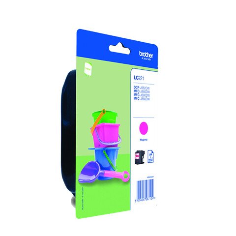 Brother LC221M Cartucho Original magenta (260 páginas)