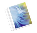 Couverture dos cartonné blanc pour thermosoudure 70 g - dos 15 mm - boîte de 20