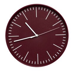 Reloj mural Ceres Ø 30 cm - cuarzo -color teja