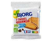Fourrés chocolat noir Bio Bjorg x 2 - Étui de 50 g