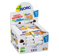 Fourrés chocolat noir Bio Bjorg x 2 - Étui de 50 g