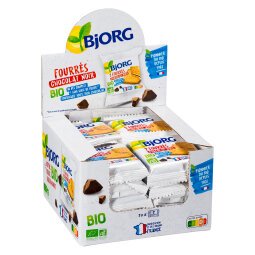 Fourrés chocolat noir Bio Bjorg x 2 - Étui de 50 g