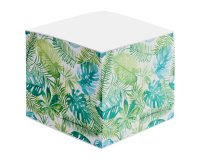 Cubo de notas encolados Bruneau 90 x 90 mm - Bloque de 600 hojas