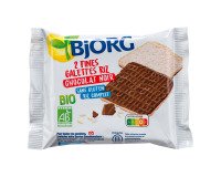 Galettes de riz chocolat noir sans gluten Bio Bjorg x 2 - Étui de 22,5 g
