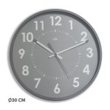 Horloge murale Abby Ø 30 cm - À quartz - gris
