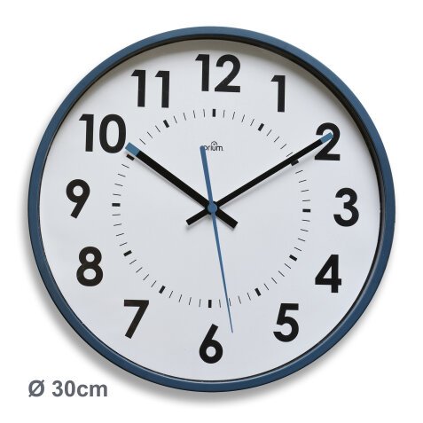 Wall clock colored D 30 cm - quartz