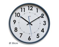 Wanduhr farbig Ø 30 cm -  Quarz