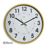 Horloge murale Abby Ø 30 cm - À quartz - jaune
