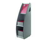 Présentoir distributeur mobile 2 cases pour format 24 x 32