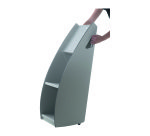 Présentoir distributeur mobile 2 cases pour format 24 x 32