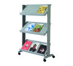 Présentoir mobile universel bas aluminium Paperflow
