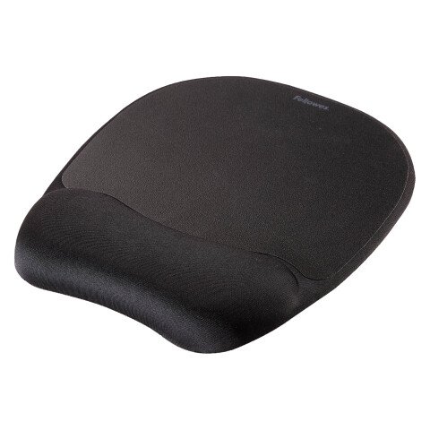 Alfombrilla con reposamuñecas Espuma Memory Foam Fellowes negro
