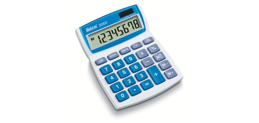 Calculadora 8 dígitos Ibico 208X 