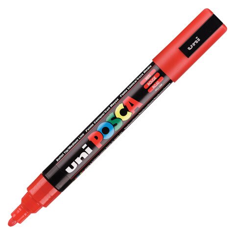 Rotulador Posca PC5M punta media rojo