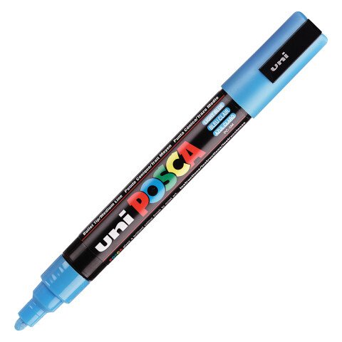 Rotulador Posca PC5M punta media azul claro