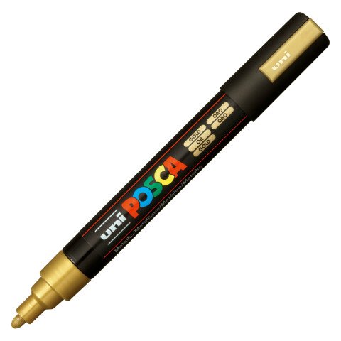 Rotulador Posca PC5M punta media oro