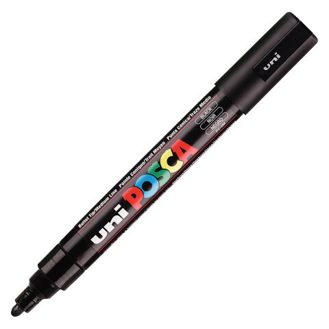 Rotulador Posca PC5M punta media negro