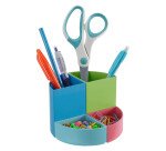 Pot à crayons plastique The Quarter EXACOMPTA 4 compartiments