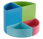 Pot à crayons plastique The Quarter EXACOMPTA 4 compartiments